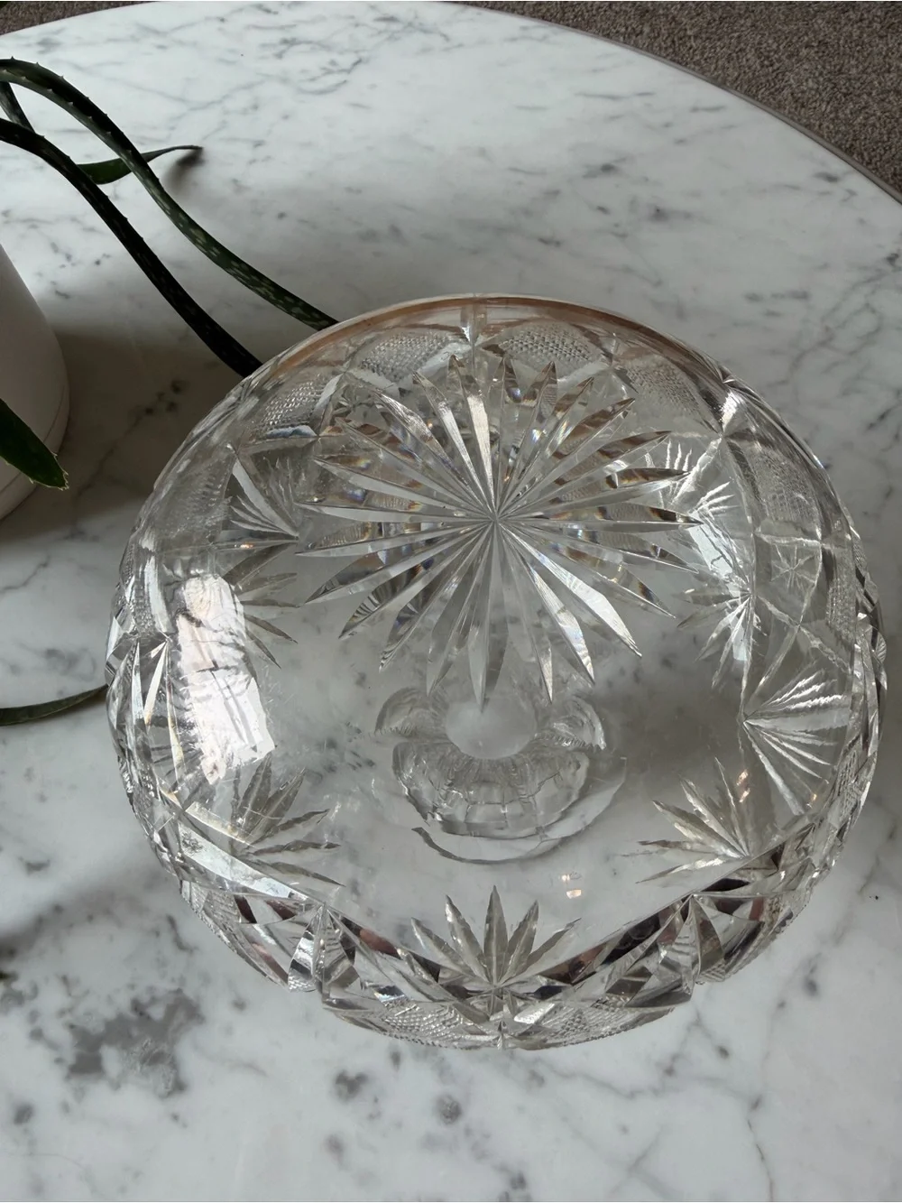 Vintage American Brilliant Cut Glass Decanter